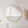 Miroir rond en MDF doré cadre SLIM avec espace libre - OLENA