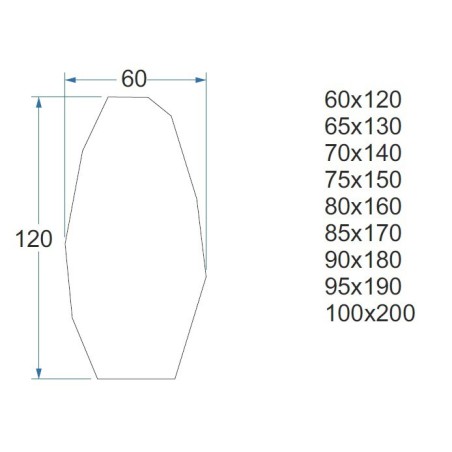 Miroir décoratif avec une forme organique pointue dans un cadre - PIRYT IN A FRAME