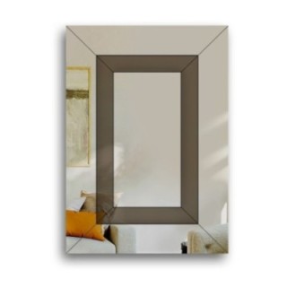 Miroir décoratif glamour bicolore - INES