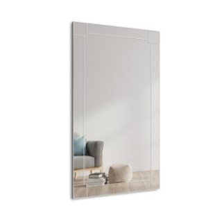 Miroir glamour en cristal dans un cadre en miroir - KIARA OptiWhite