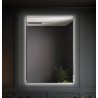 Miroir rectangulaire éclairé avec chanfrein réfléchissant - FAZA LED