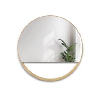 Miroir rond en MDF doré cadre SLIM avec espace libre - OLENA