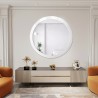 Miroir rond décoratif sur verre ornemental Visiosun Classic – LUXORA GLIMMER