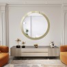 Miroir rond décoratif sur verre ornemental Visiosun Classic – LUXORA GLIMMER