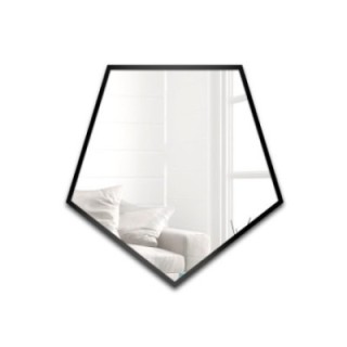 Miroir de forme géométrique dans un cadre - PENTA IN A FRAME