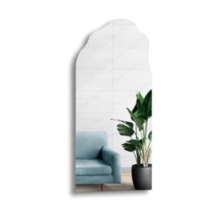 Miroir décoratif semi-ovale de forme organique - AURO 1