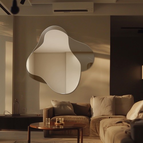 Miroir irrégulier sur une plaque de miroir brune – MOCHA TRUFFLE