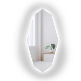 Miroir décoratif de forme organique et éclairage - RIOLIT LED