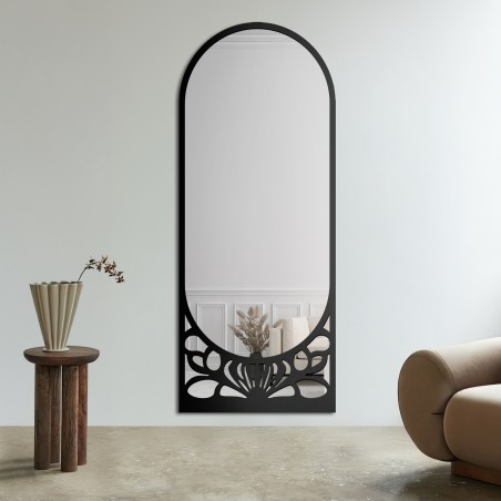 Miroir semi-ovale avec décor ajouré en MDF – VERONELLE ARDELLA 80x200