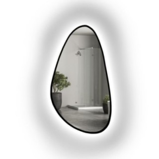 Miroir de forme irrégulière dans un cadre avec éclairage - SYDERYT IN LED FRAME