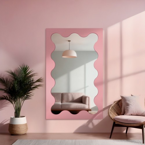 Miroir irrégulier dans un cadre en mdf - BLOBS PRISM