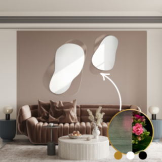 Miroirs décoratifs sur verre ornemental Master Point – LUXORA GRAVELO