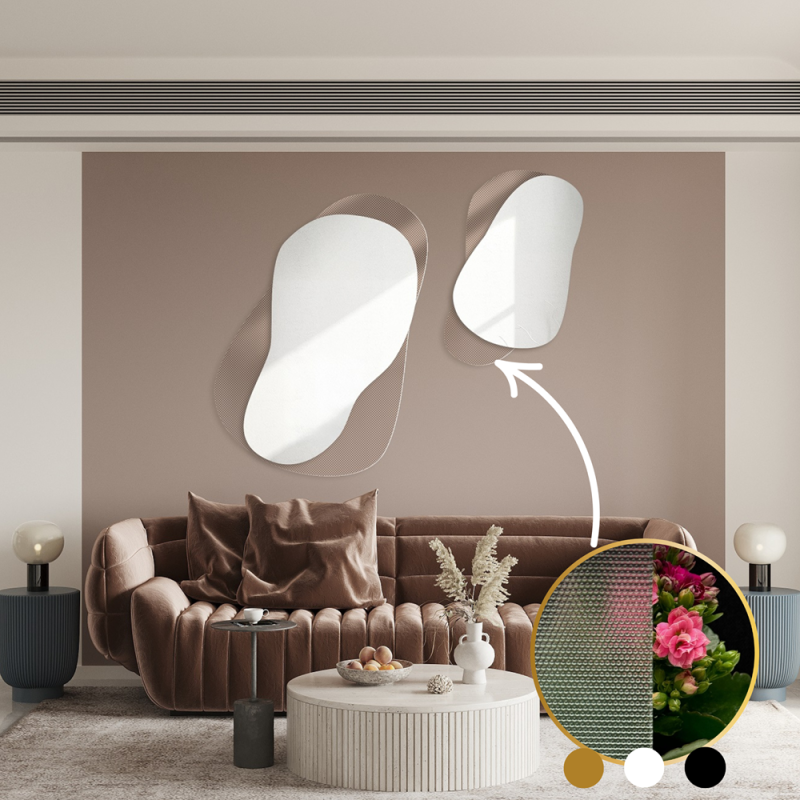 Miroirs décoratifs sur verre ornemental Master Point – LUXORA GRAVELO