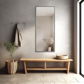 Miroir dans un délicat cadre décoratif en bois - 1501 - couleur du cadre au choix