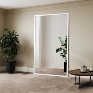 Grand miroir dans un cadre en bois simple - 4501 - couleur du cadre au choix