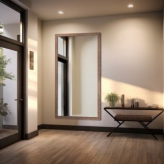 Miroir avec cadre en bois brun – 4505001