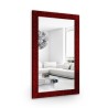 Miroir Glamour avec cadre bordeaux brillant - 8002006