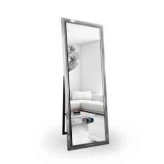 Miroir de penderie sur pied avec cadre en bois - 5201 - couleur du cadre au choix