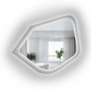 Miroir sur verre ornemental Master Flex avec éclairage - LUXORA PRISTAL LED