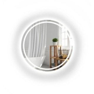 Miroir de salle de bain rond avec éclairage MAIA LED