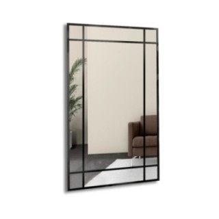 Miroir de grenier avec meneaux - DEMETER - couleur du cadre au choix