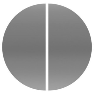 Jeu de deux demi-roues - DOUBLE I