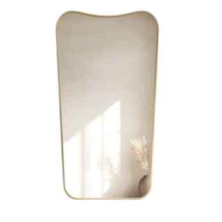 Miroir irrégulier en MDF or cadre SLIM - ELIZABETH