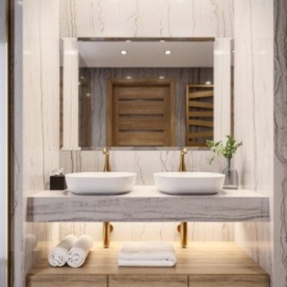 Miroir rectangulaire avec biseau décoratif - FAZA