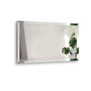 Miroir rectangulaire avec biseau décoratif - FAZA