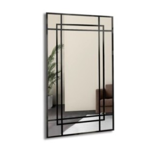 Miroir de grenier avec meneaux - GABRIELA BIS - couleur du cadre au choix