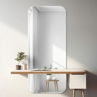 Miroir de salle de bains avec coins arrondis en deux parties - GAJA