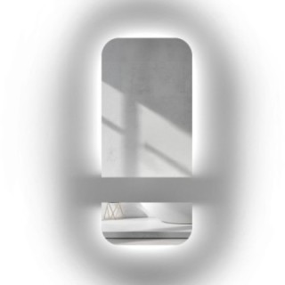 Miroir de salle de bain avec éclairage en deux parties - GAJA LED