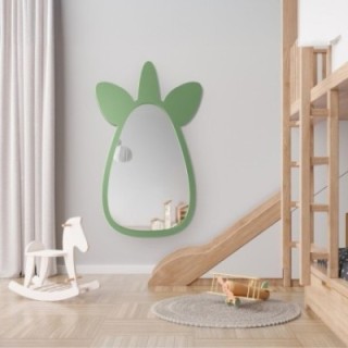 Miroir mural décoratif pour enfant dans un cadre en mdf - LICORNE