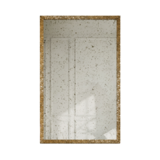 Miroir mural de luxe avec cadre doré et panneau vieilli – 8002002 – JULIA VINTAGE