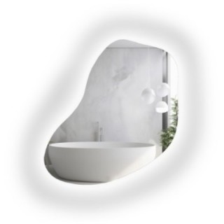 Miroir de forme organique avec éclairage - KWARC LED