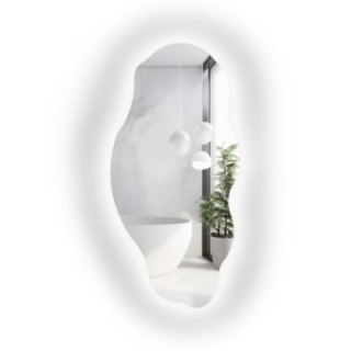 Miroir décoratif avec forme organique et éclairage - LOLIT LED