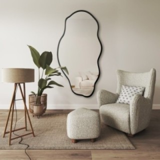 Miroir organique dans un cadre - LOLIT DANS UN CADRE