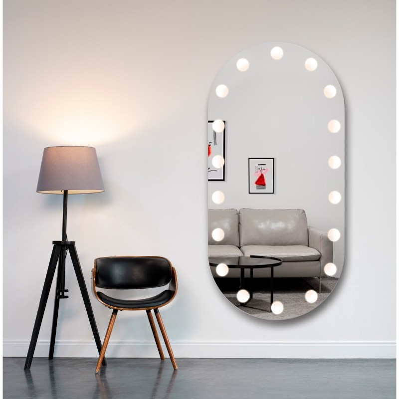 Miroir ovale avec éclairage - LONDON LED