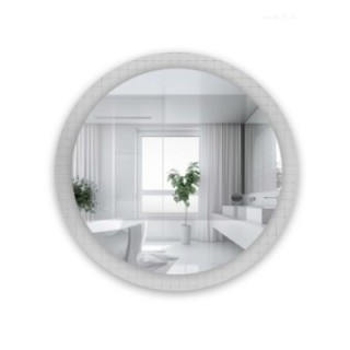 Miroir rond décoratif sur verre ornemental Master Flex - LUXORA FROSTED
