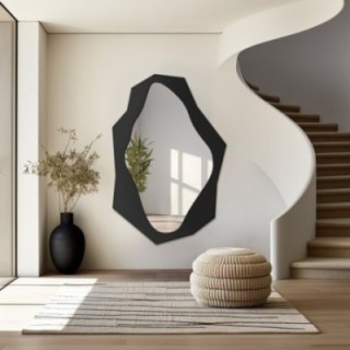 Miroir décoratif aux formes organiques acérées dans un cadre en mdf - MINORE
