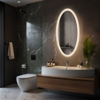 Miroir de salle de bain avec éclairage - MOLI LED