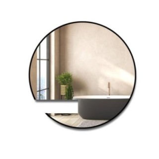 Miroir rond sur mesure avec découpe d'armoire dans un cadre en mdf - ORFEUSZ