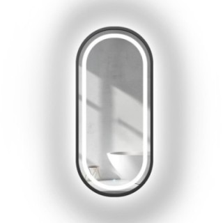 Miroir ovale dans un cadre en mdf avec éclairage - OSKAR IN LED FRAME III