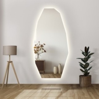 Miroir décoratif de forme organique et éclairage - PIRYT LED