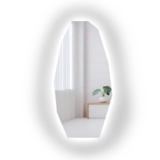 Miroir décoratif de forme organique et éclairage - PIRYT LED