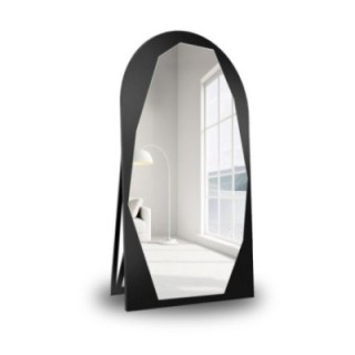 Miroir debout demi-ovale organique dans un cadre MDF - PIRYT SUR PIED