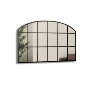 Miroir de fenêtre de grenier avec meneaux en MDF - REBEKA - couleur du cadre au choix