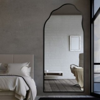 Miroir semi-ovale avec forme organique dans le cadre - AURO DANS LE CADRE 1