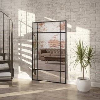 Miroir Loft avec meneaux - ROLAND - couleur du cadre au choix