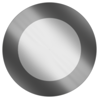 Miroir rond décoratif en deux couleurs - ROTAM